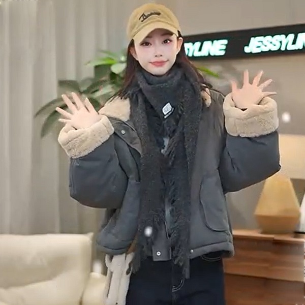 杰茜莱灰色流苏围巾秋冬穿搭氛围感jessyline冬季新款