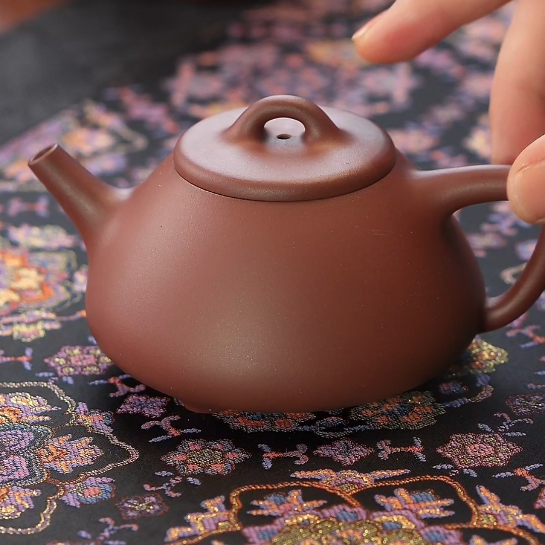 念一｜子冶石瓢 紫泥150cc手工制作茶壶