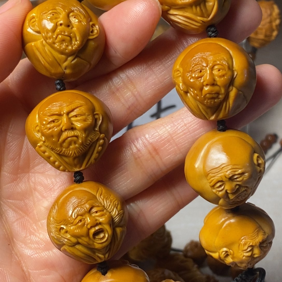 橄榄核手串/手链彳****石浮雕罗汉