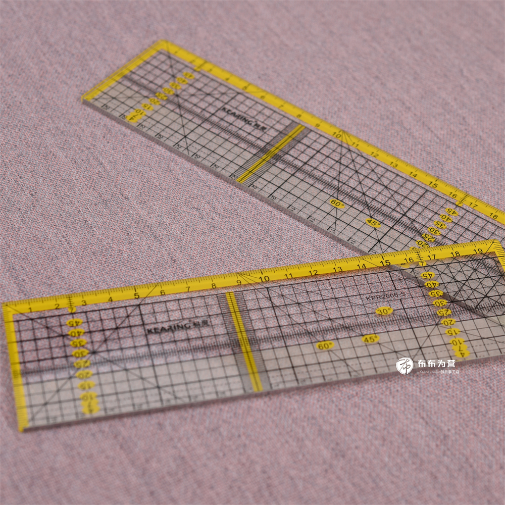 特价科灵 拼布 钢边裁切制图尺 厚度3mm 公制多规格 M2