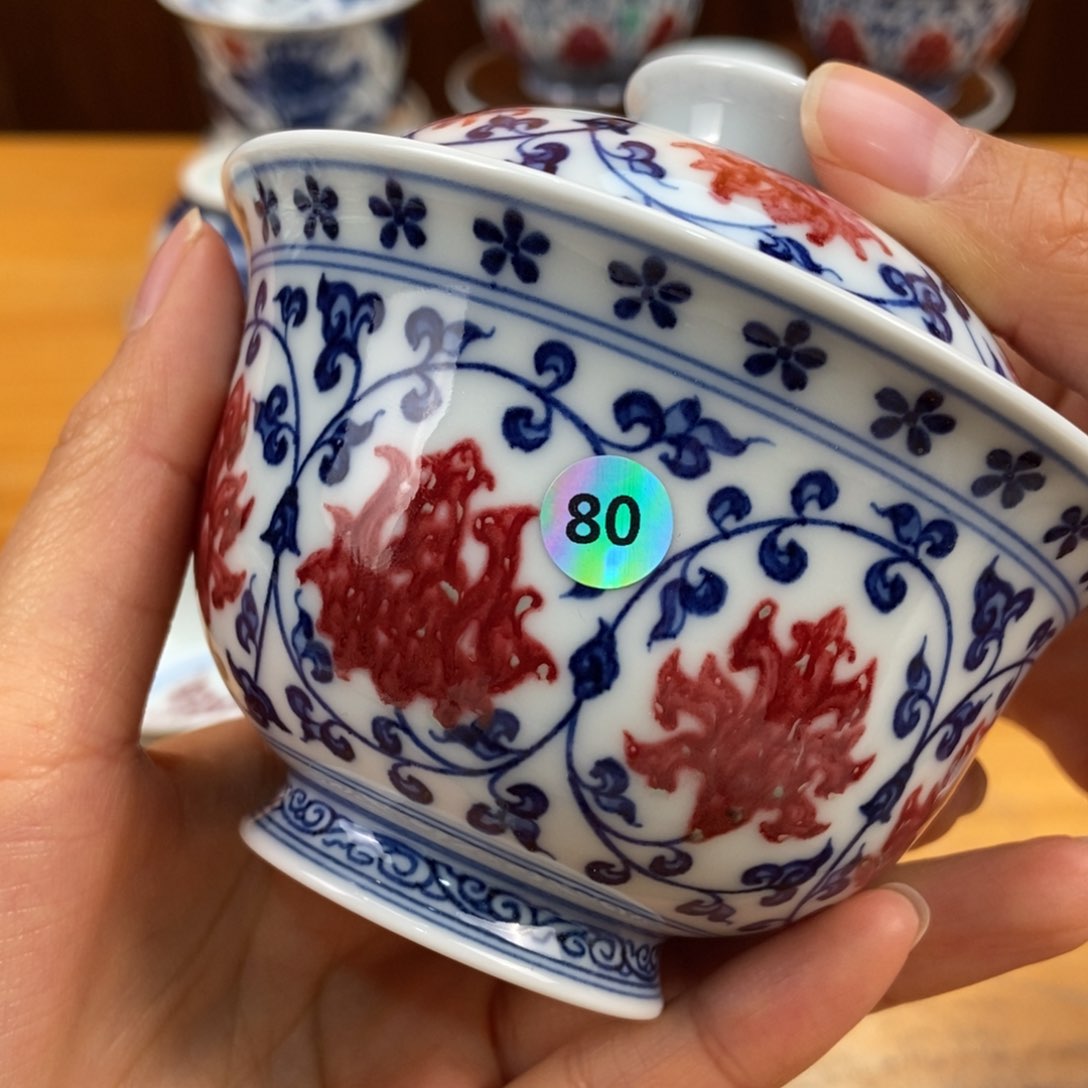 手绘现代茶具非古董