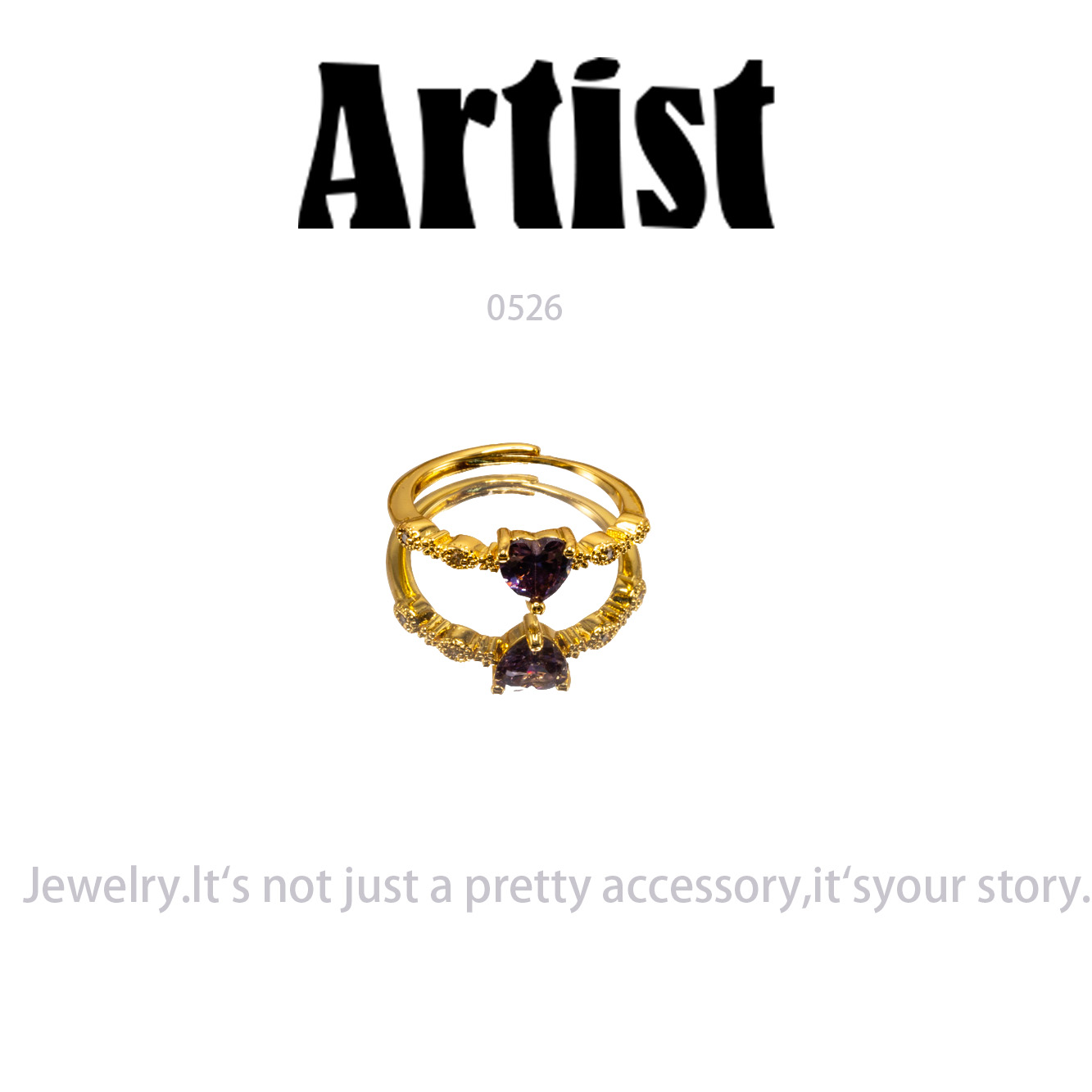 铜合金戒指 戒指时尚轻奢气质简约设计款～0526