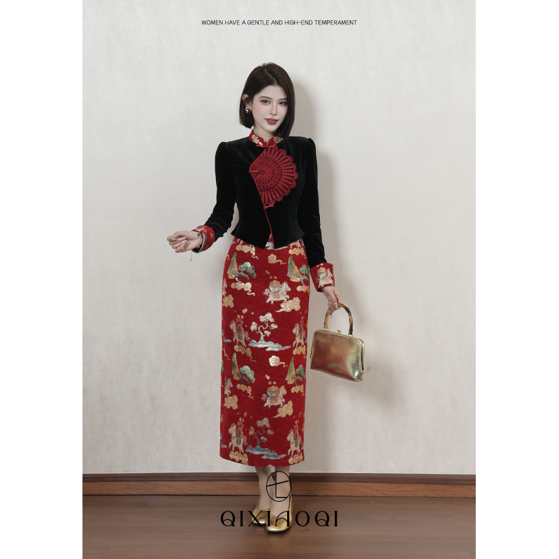 七小七Sicily【以梦为马】新中式改良气质连衣裙高级时尚设计感长裙