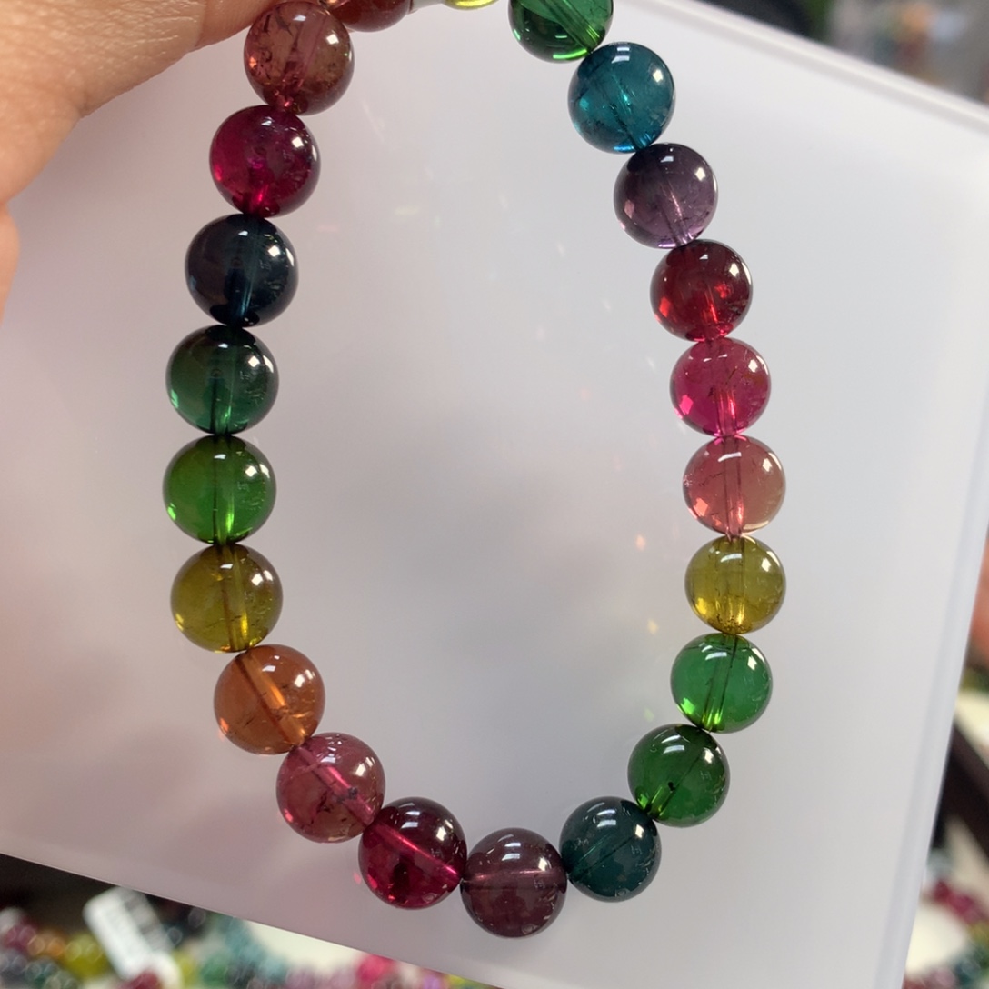 碧玺手链未镶嵌9.1左右