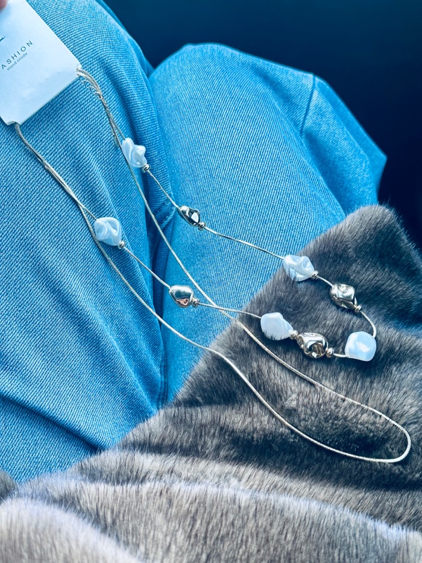 挂脖长款爱心/水滴/铃铛轻奢链条简约复古/宫廷链子韩版