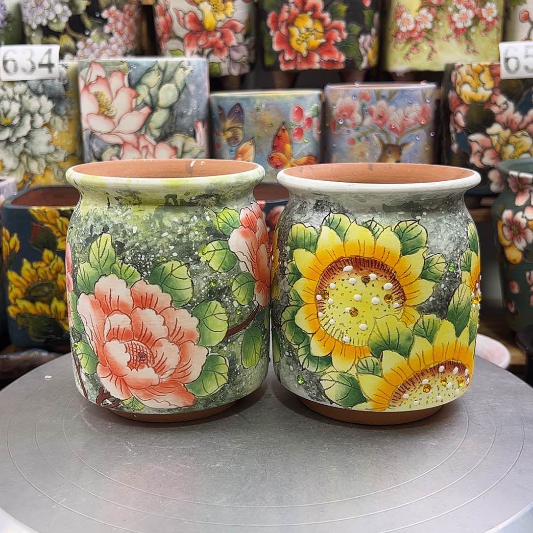 景德镇陶瓷花盆景德镇陶瓷花盆