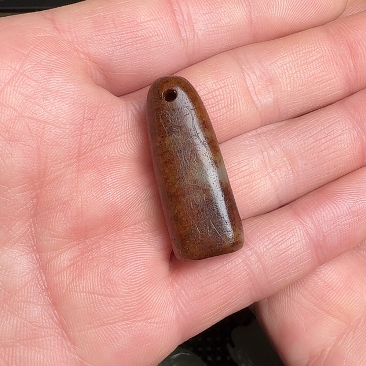 和田玉挂件未镶嵌老*.