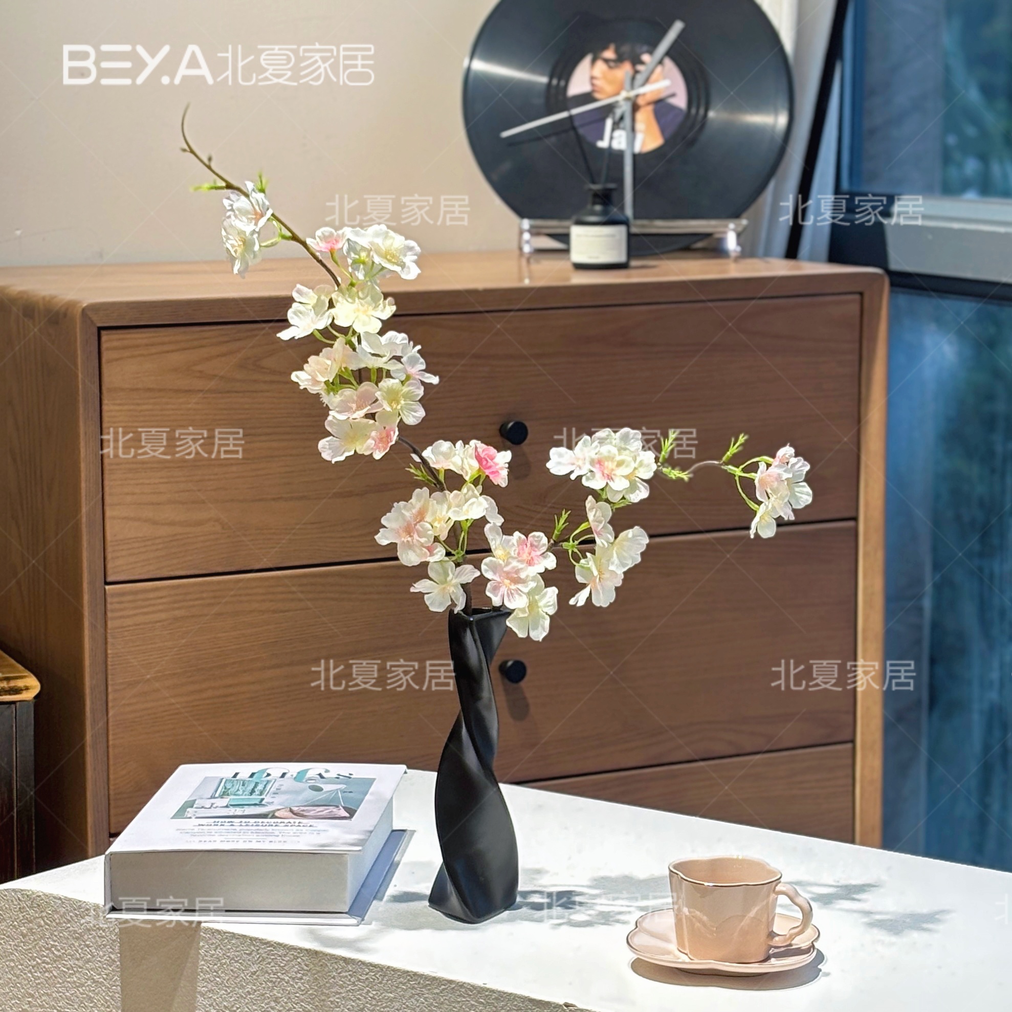 樱花仿真花假花客厅餐桌面装饰花摆件仿生花家居仿真装饰假花