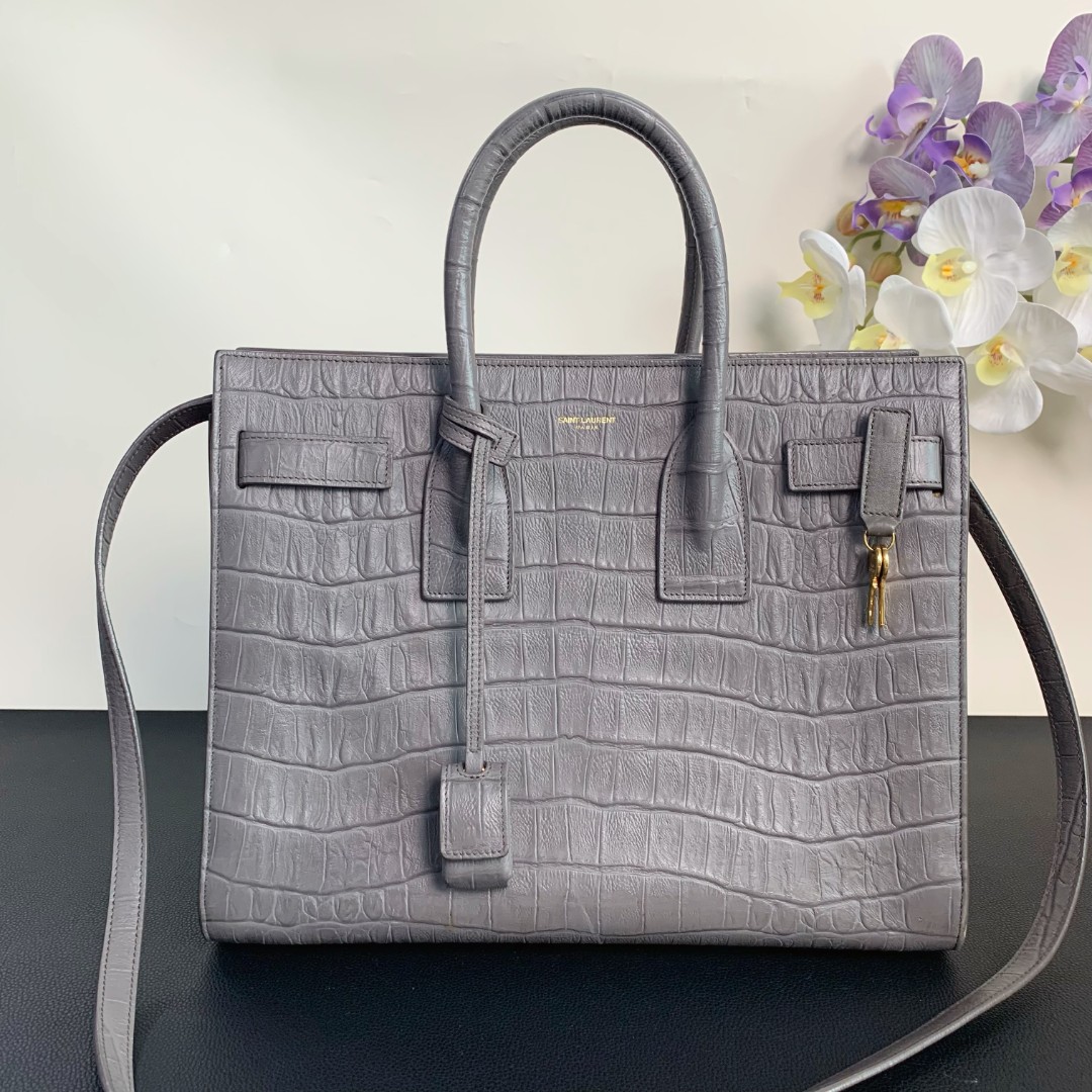 95新 YSL/圣罗兰 【98新】ysl 鳄鱼纹sac中号在售