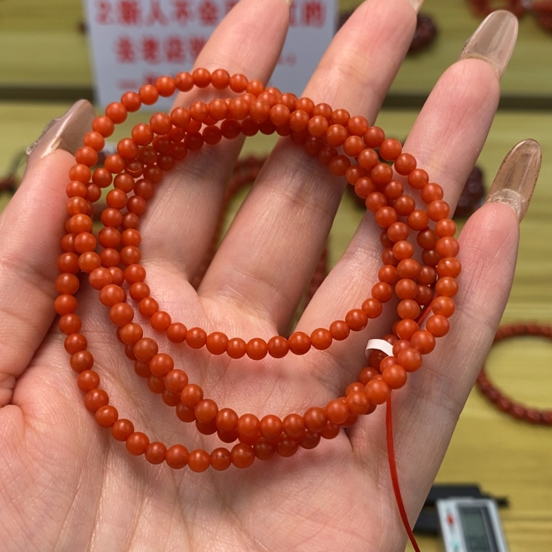 南红玛瑙手链多圈3未镶嵌