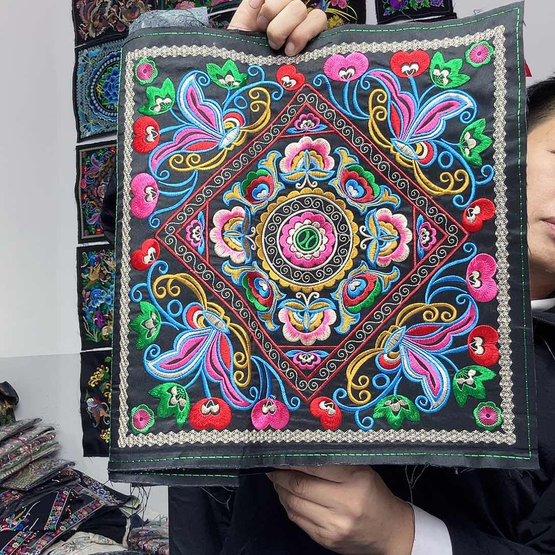 民族风电脑绣花尺寸37公分