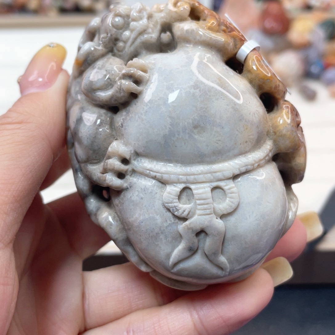 未镶嵌手串硅化玉欧*舞366