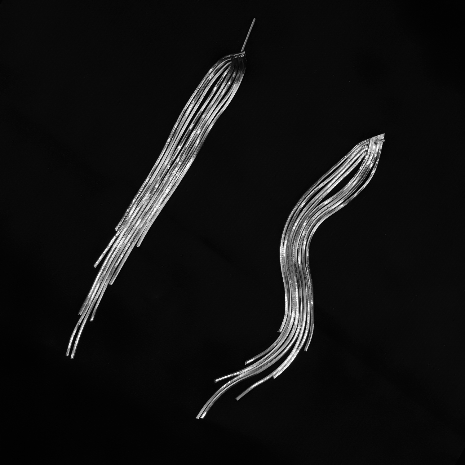 925银耳饰 气质时尚高级小众长款银色流苏百搭小巧修饰闺蜜