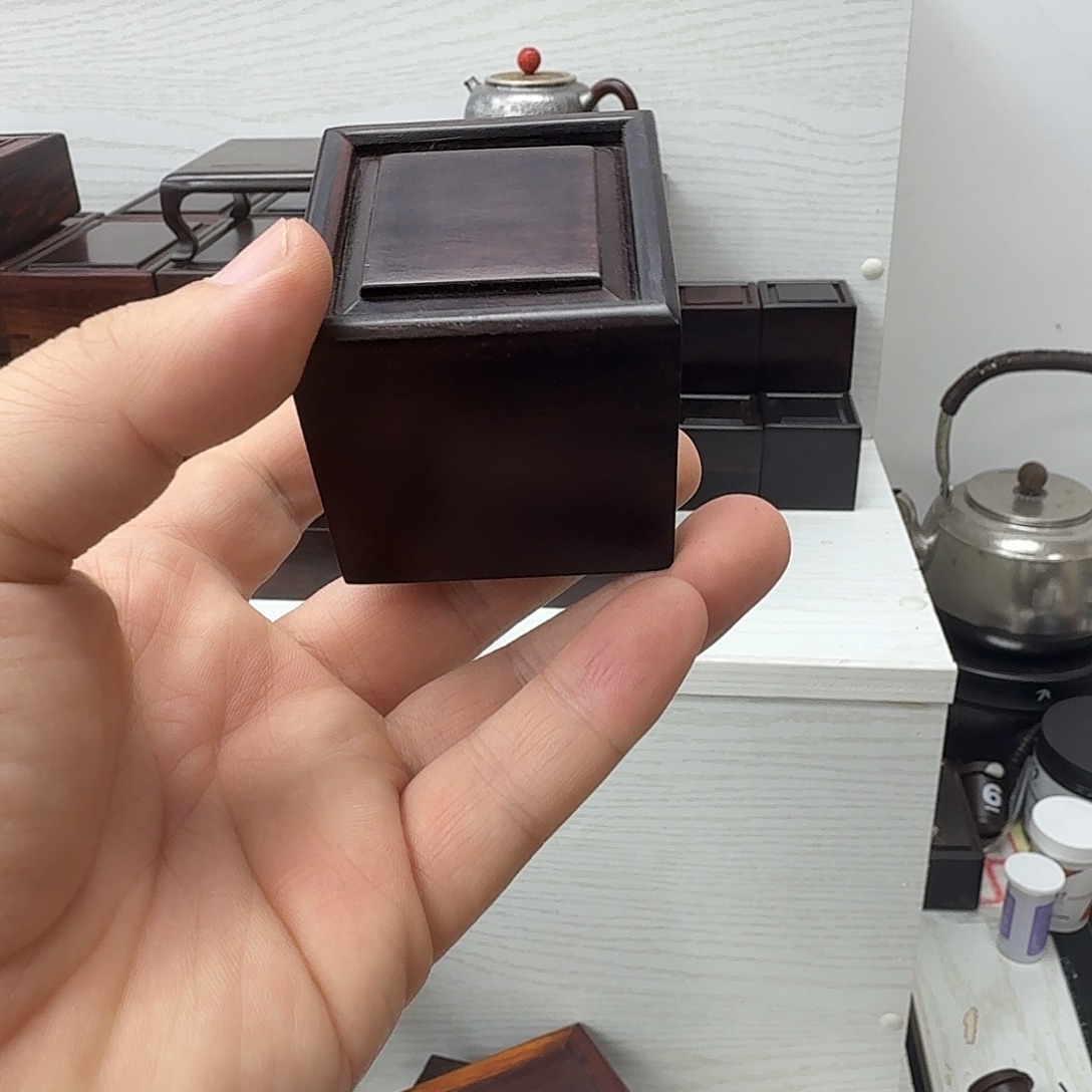 木大叶紫檀戒指盒