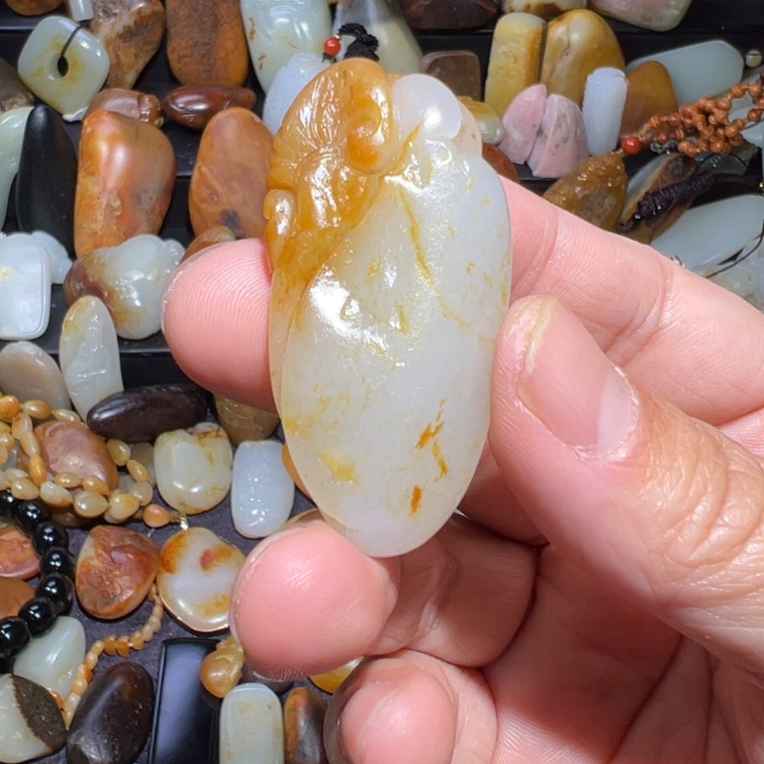 和田玉吊坠(不含链)未镶嵌