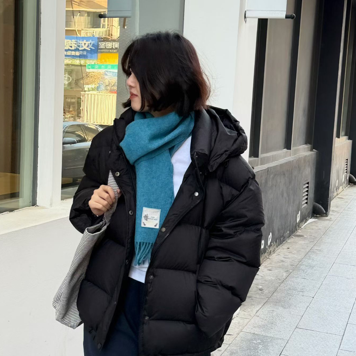 东大门25fw more手工围脖w