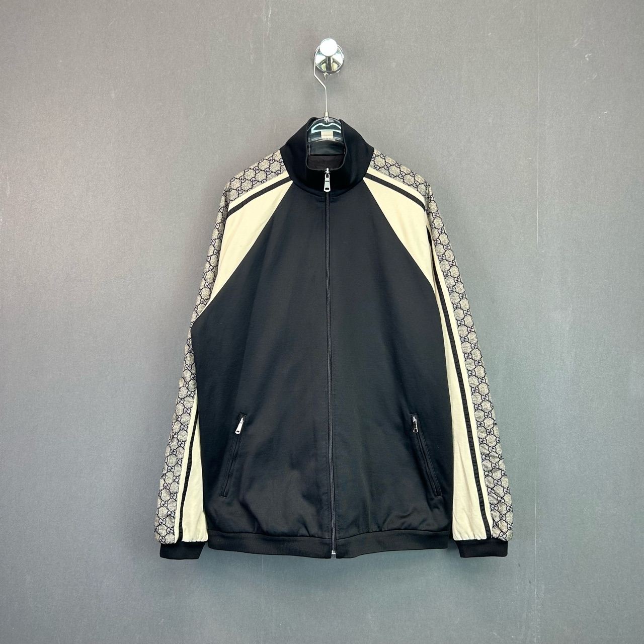 99新 GUCCI/古驰 XS码/老花拼接复古夹克外套/11573442