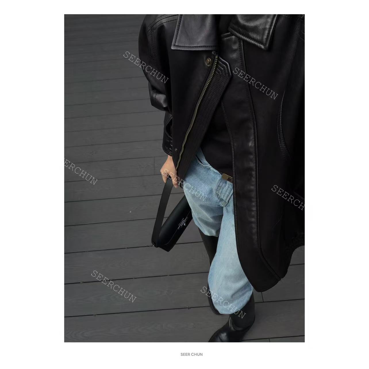SEER CHUN 2026春季新品“美式经典”皮衣外套 30117