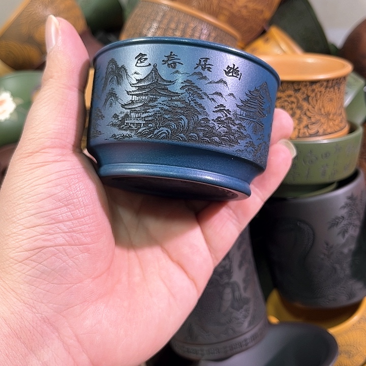 茶杯紫砂全手工紫砂主人杯
