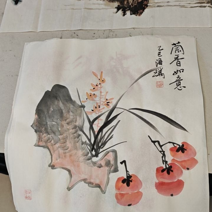 国画贾海瑞老师现场定制