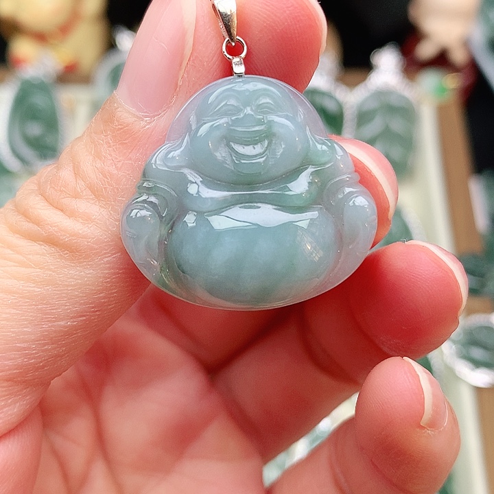 颈饰银S925镶嵌翡翠吊坠