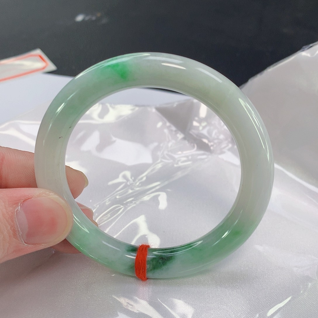 翡翠手镯未镶嵌132缅甸天然翡翠A货