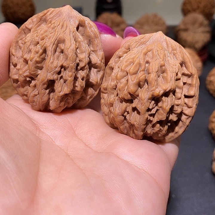 把件文玩核桃40蓟县山地虎头