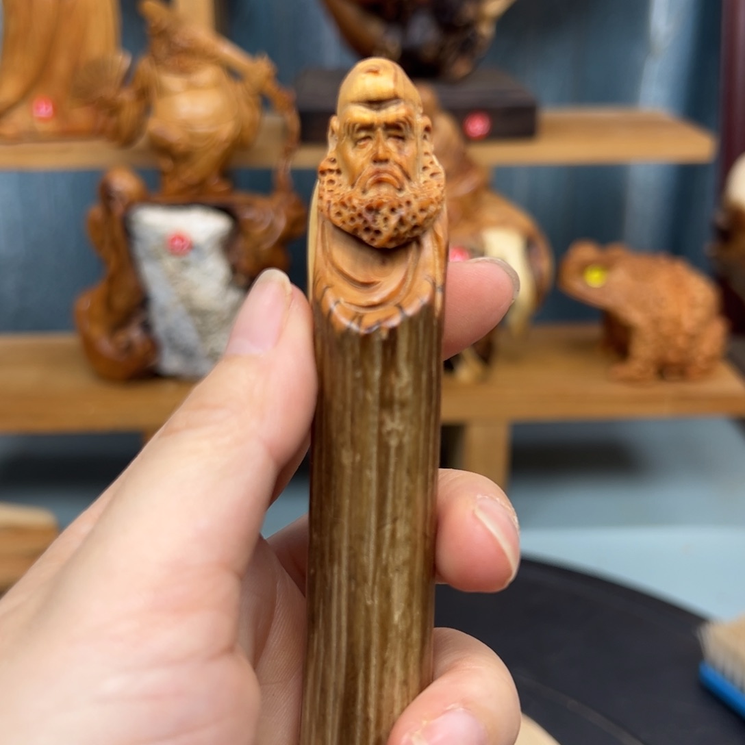 木崖柏木摆件手把件