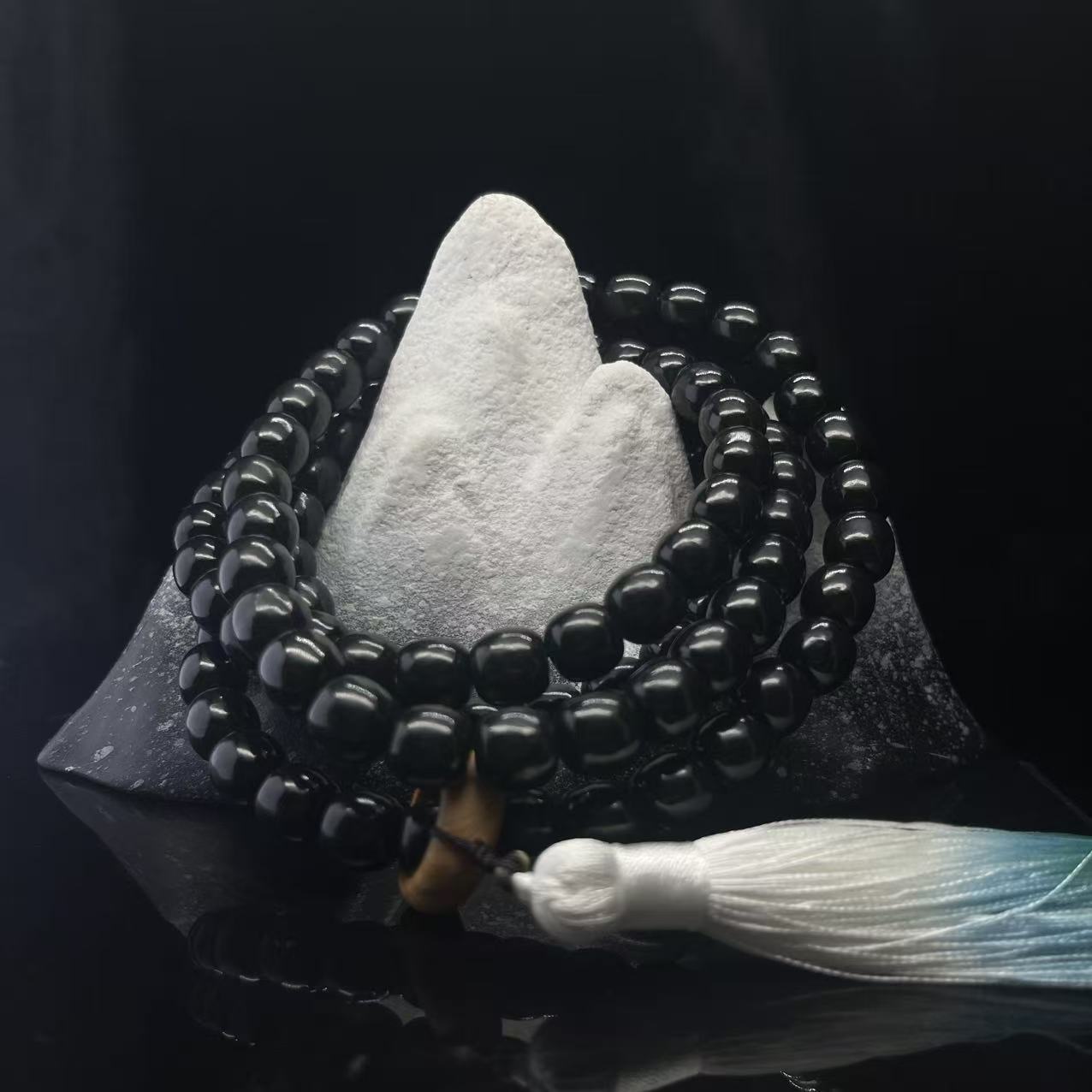 A1236 和田玉珠链 YS831555