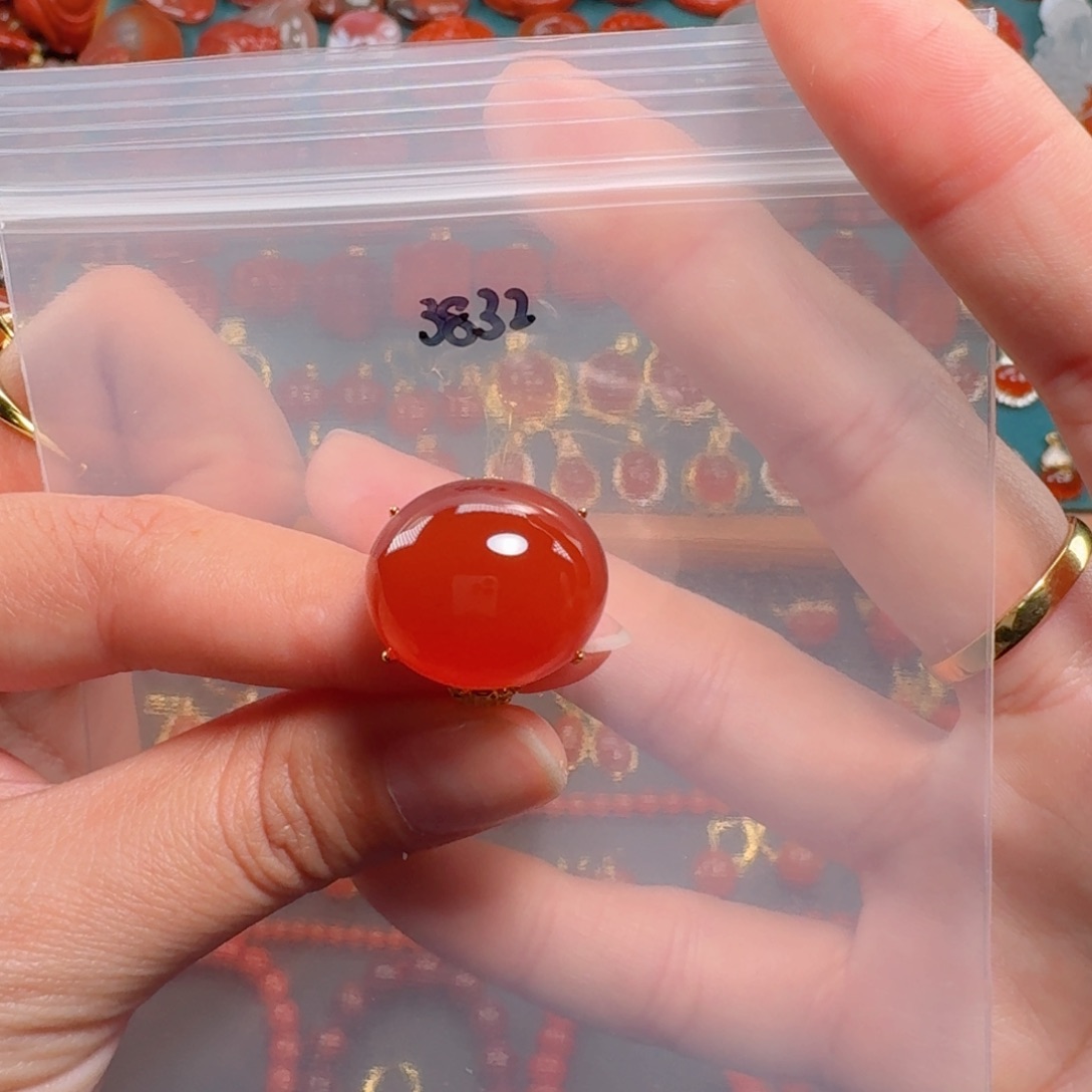 南红玛瑙南红银S925镶嵌