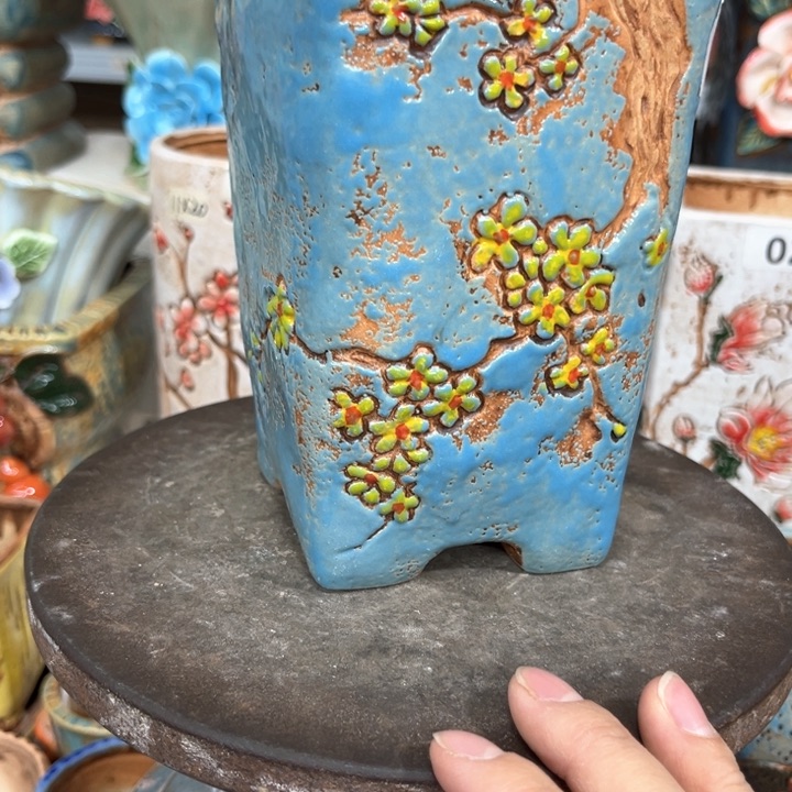 紫砂花盆粗陶材质多肉花盆