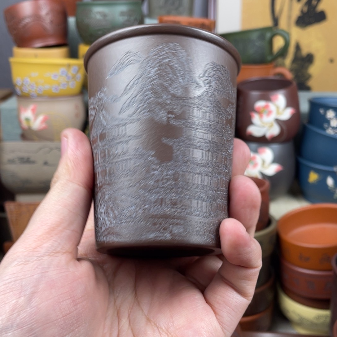 紫砂茶杯紫砂茶杯