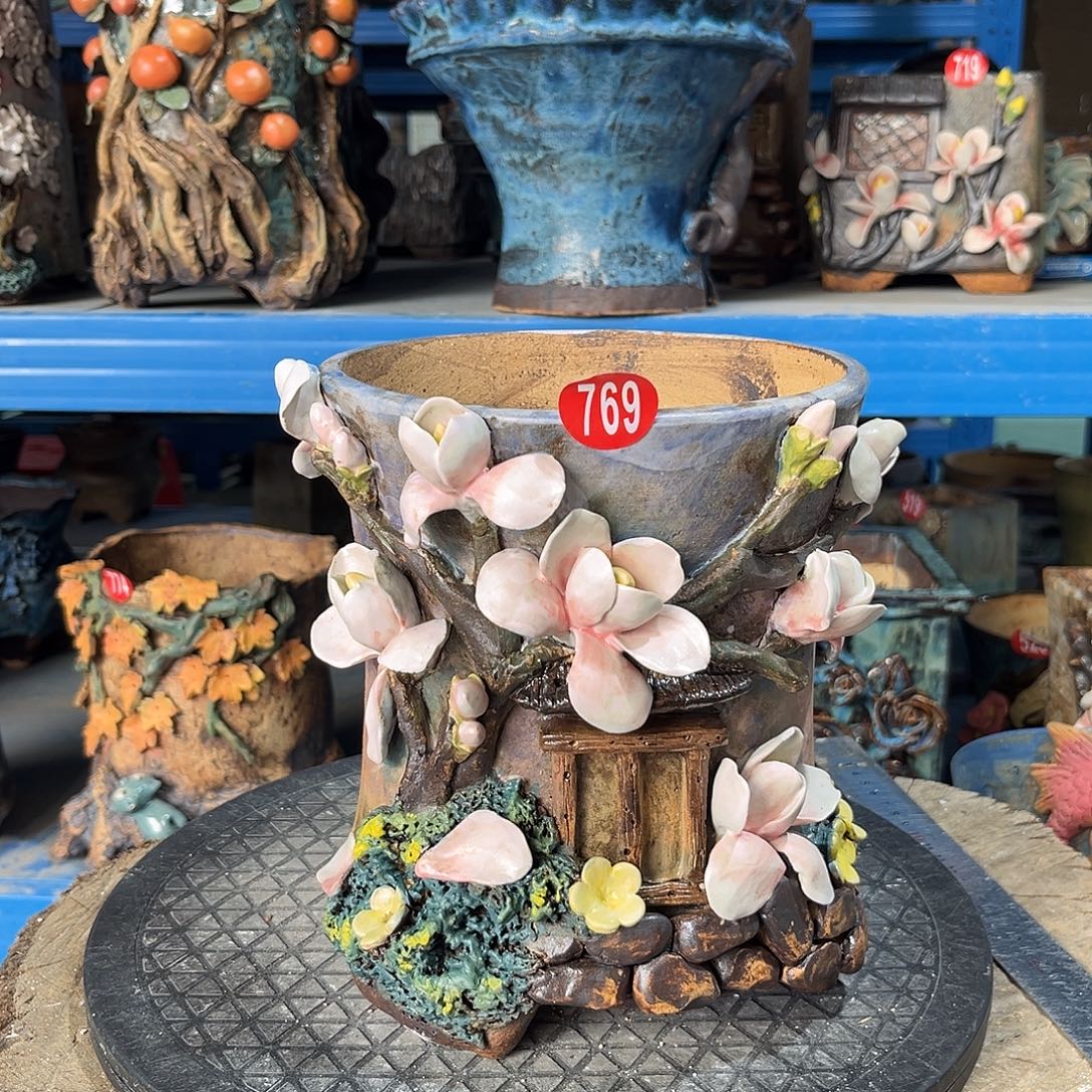 769 号陶然花器手工花盆