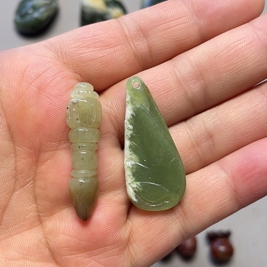 岫岩河磨玉（透闪石质玉）未镶嵌挂件