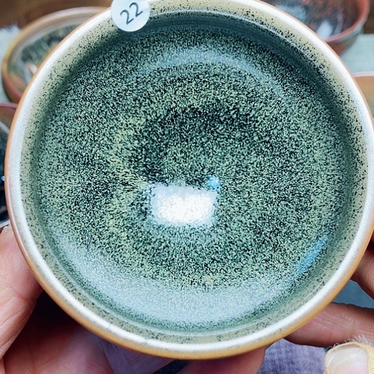 茶盏龙窑柴烧茶叶末小将军器型9.4口径