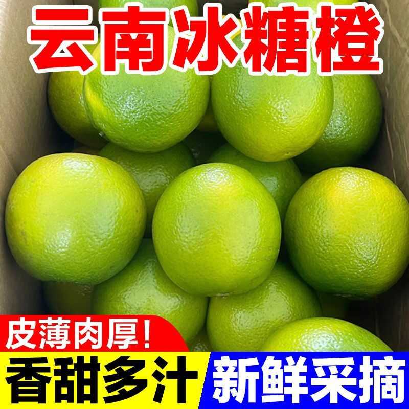 云南哀牢山冰糖橙新鲜橙子水果当季正宗整箱果冻甜橙手剥橙整箱