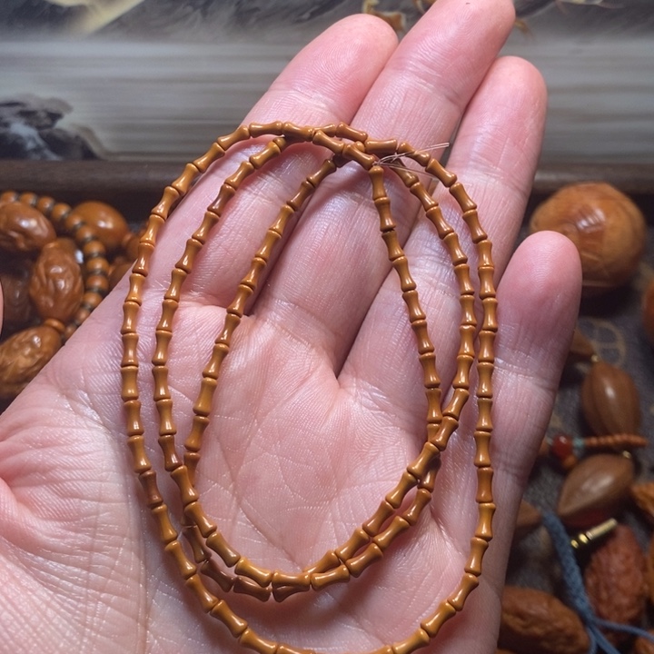 葫***芦橄榄核手串/手链小竹节108颗