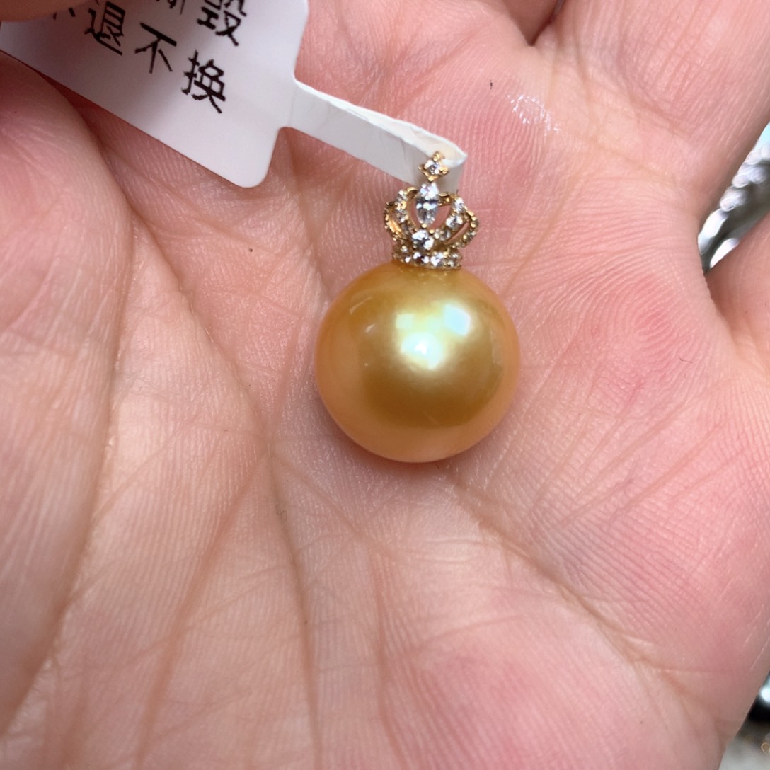 海水珍珠颈饰18K金镶嵌