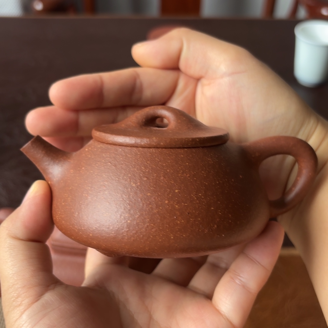 茶壶紫砂半手工微瑕石瓢