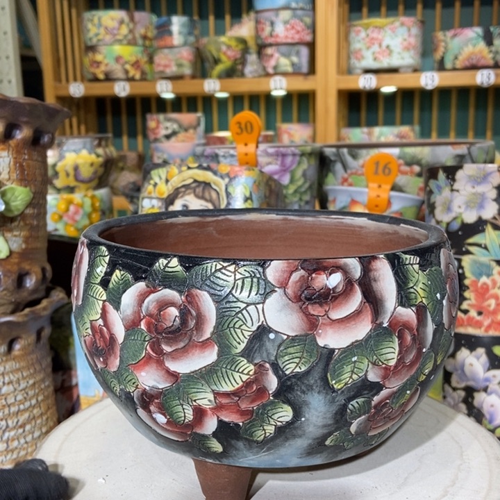 红陶景德镇艺术手绘作品