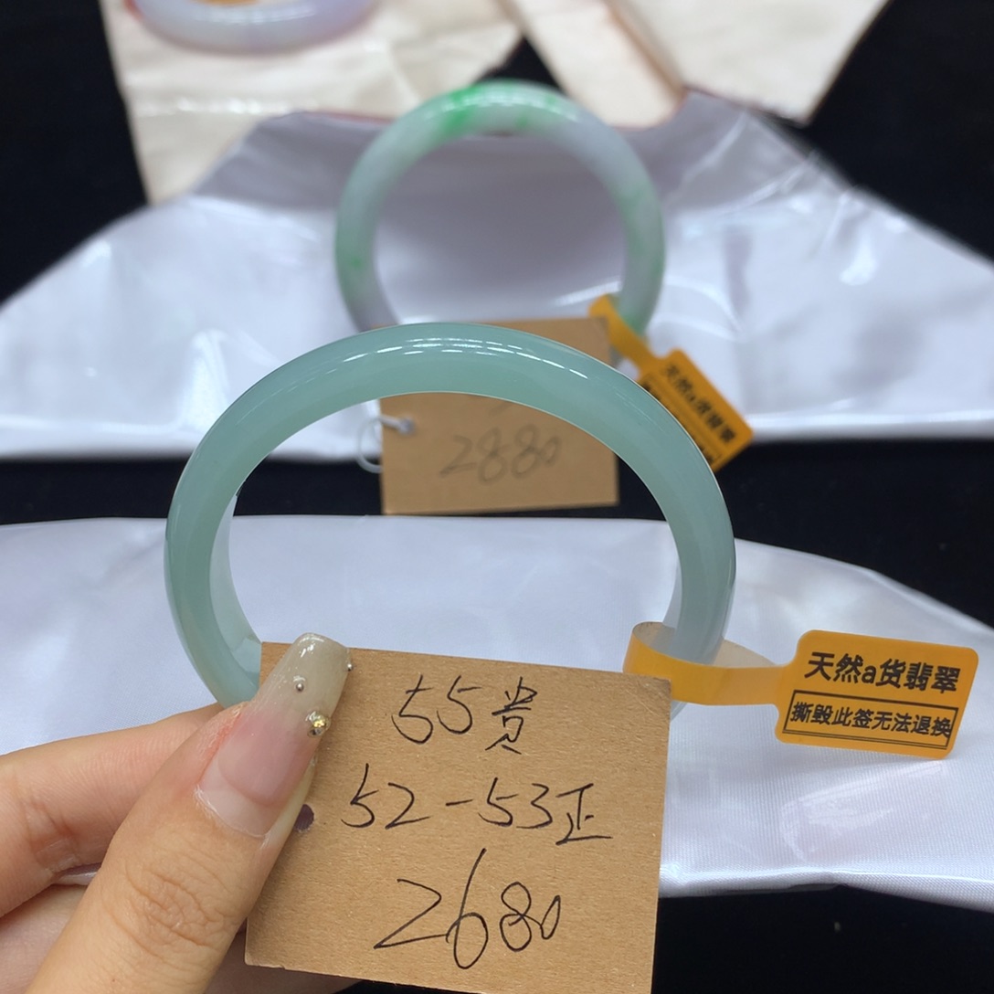 翡翠未镶嵌手镯天然翡翠