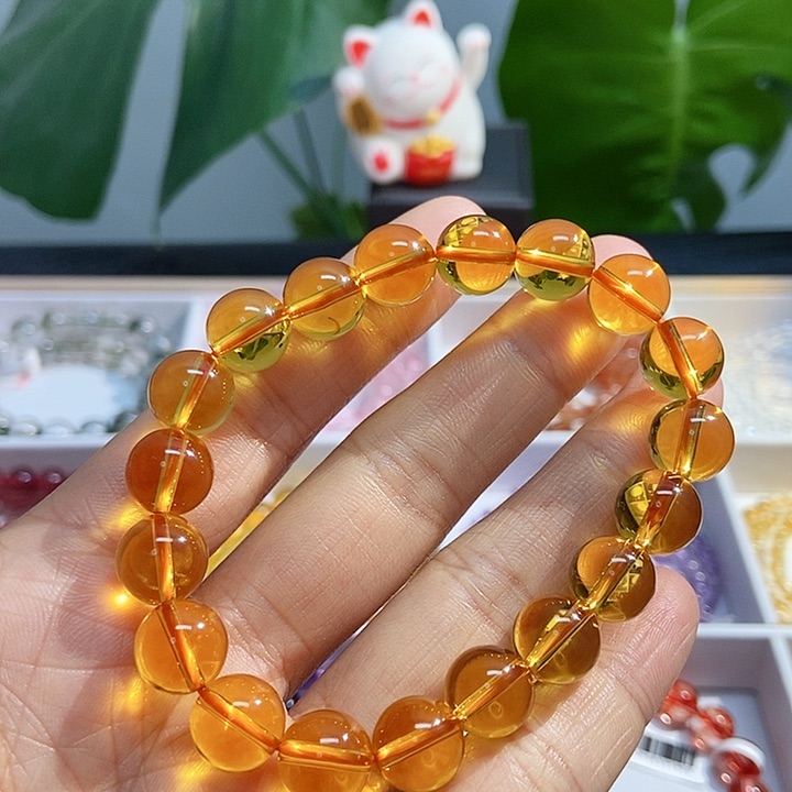 水晶手链未镶嵌黄水晶