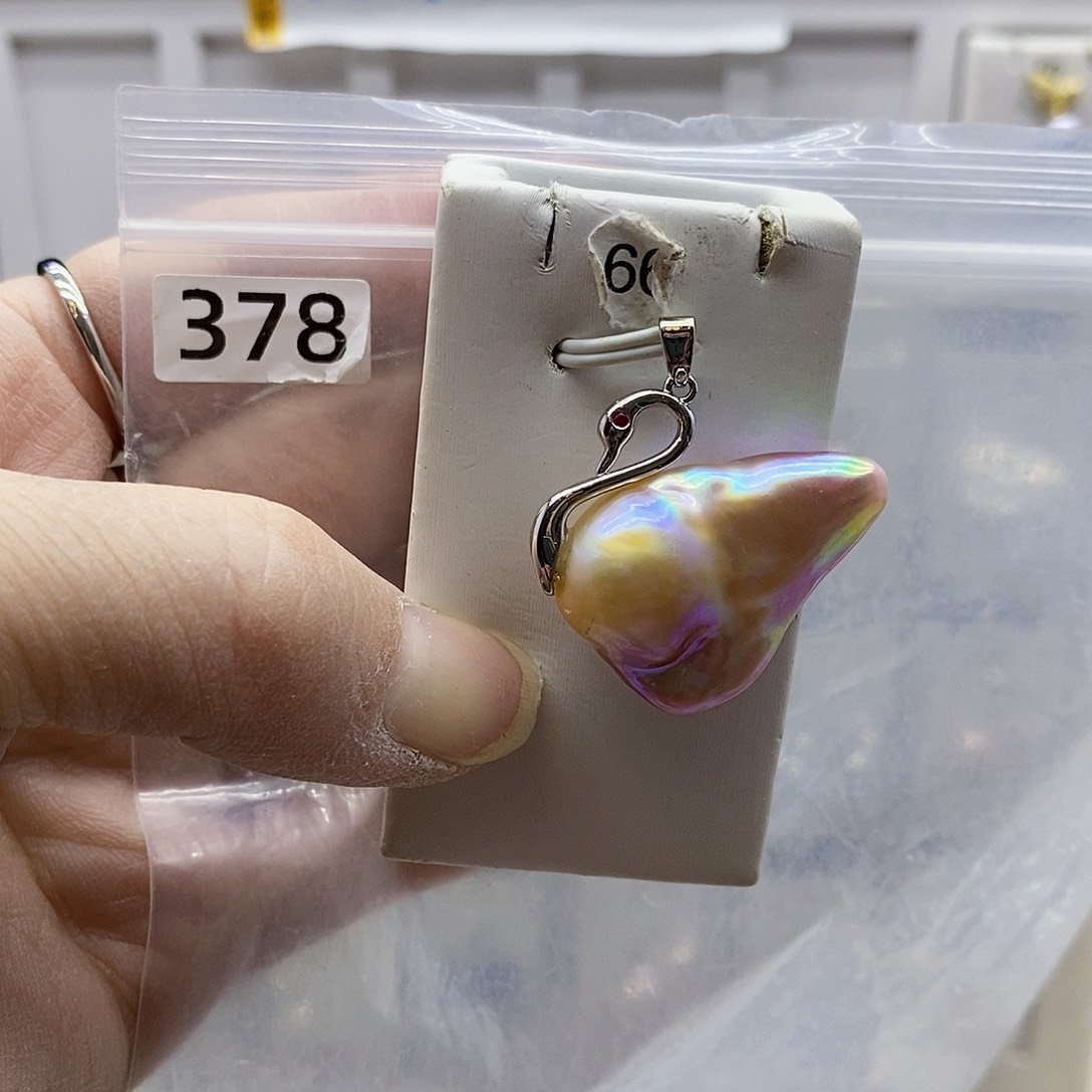 颈饰合金淡水珍珠