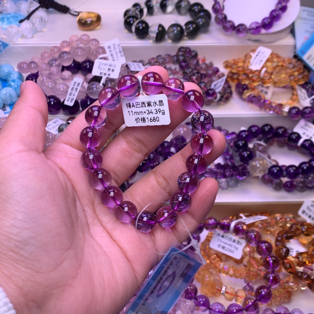 水晶手链未镶嵌薄**糖手链