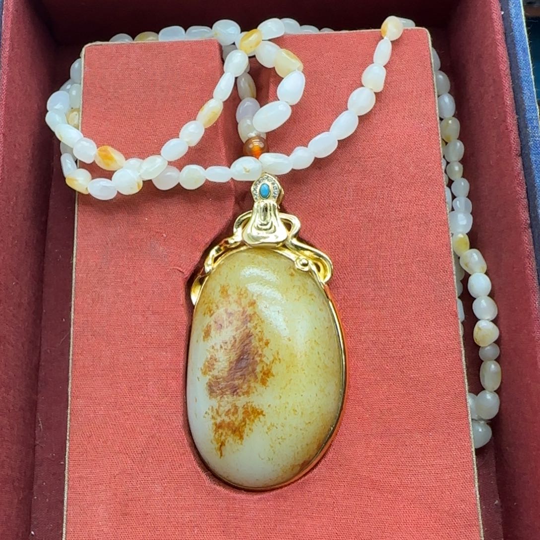 和田玉未镶嵌挂件