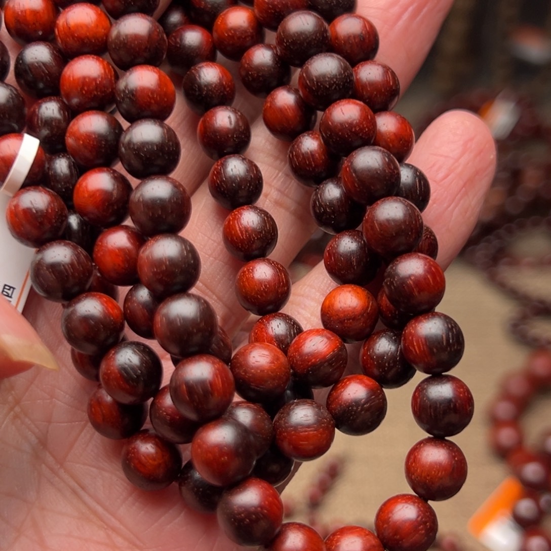 手串/手链檀香紫檀（小叶紫檀）0.8原汁原味火焰纹拆房老泥料特价款