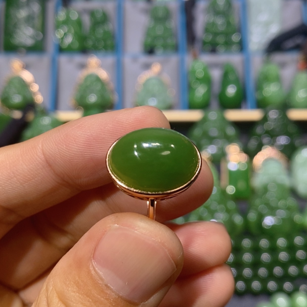 【闪购商品】和田玉吊坠(不含链)银S925镶嵌