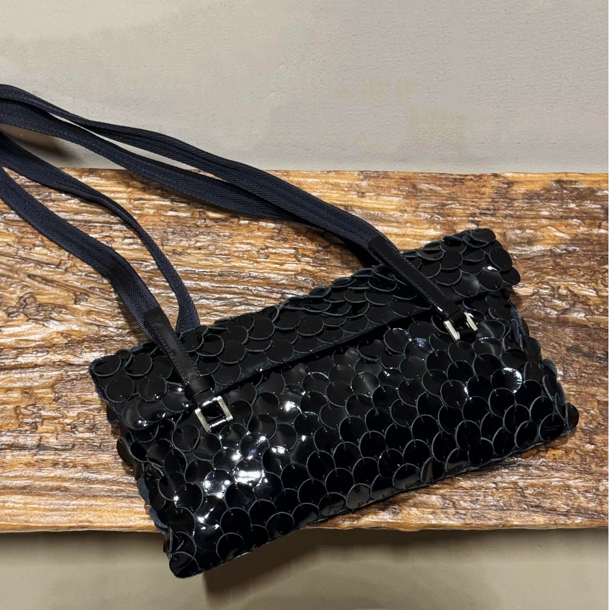 95新 Prada/普拉达 稀有鳞片腋下单肩包