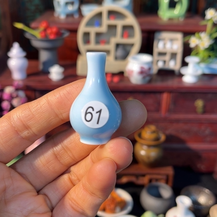 摆件微陶老王迷你花瓶
