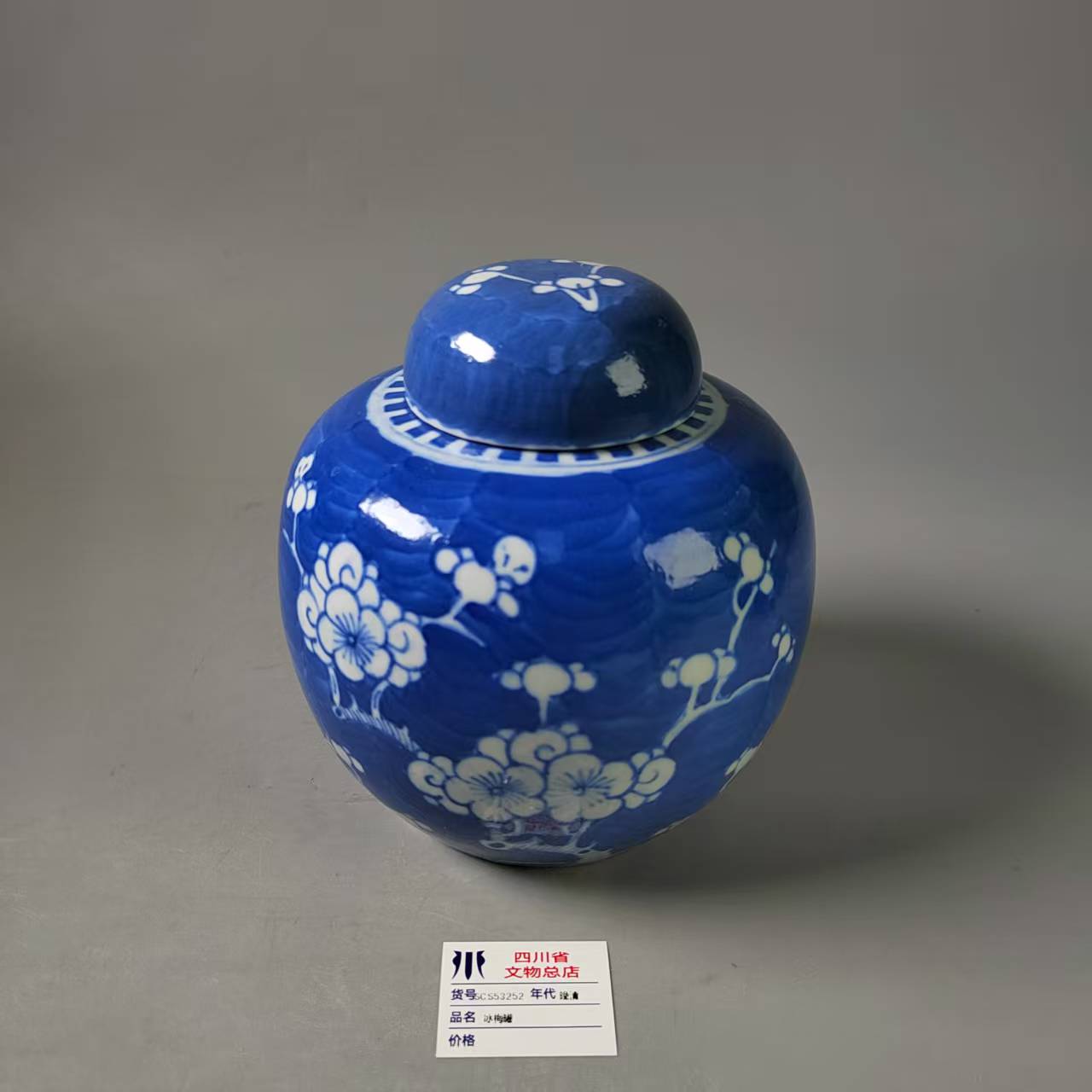 SCS53252晚清冰梅罐